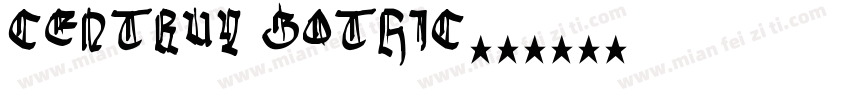 CENTRUY GOTHIC字体转换